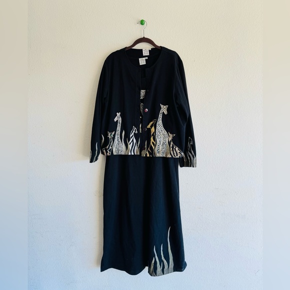 Parsley & Sage Maxi Dress and Jacket Embroidered Set XL - Picture 2 of 13